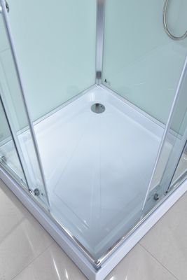محفظه شیشه ای حمام کشویی 5 میلی متری 800x800x2150 میلی متر