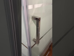 اتاق حمام ارزان قیمت با شیشه چاپی سفید و قاب آلومینیوم