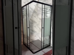 محفظه های دوش مربع قابل تنظیم با شیشه چاپی یخ زده برای مدرن