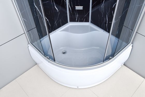حمام 990x990x2250mm کابین دوش شیشه ای قاب آلومینیومی 4mm